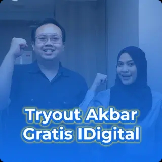 Pendaftaran tryout akbar gratis berhadiah beasiswa penuh kuliah online di Institut Digital Indonesia